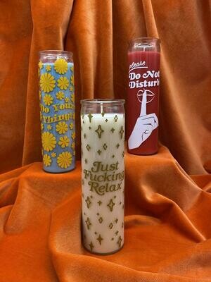 Just Fucking Relax Candle