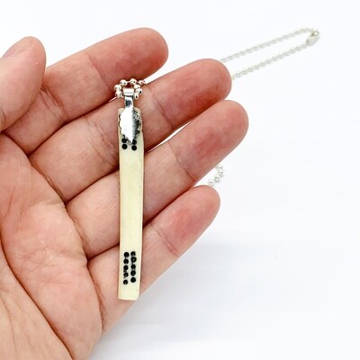 FINAL SALE - Mahjong Scorer Stick Pendant Necklace