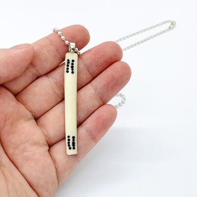 Mahjong Scorer Stick Pendant Necklace