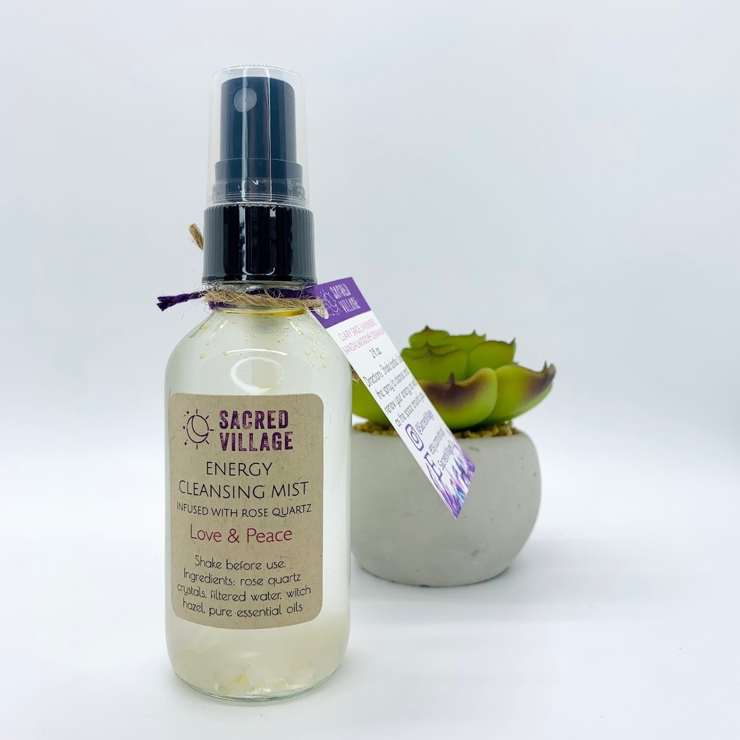 Cleansing Mist, Love &amp; Peace - 2 oz