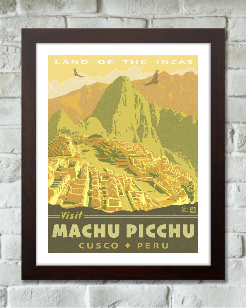SALE - Travel Poster, Peru 11x14 Print