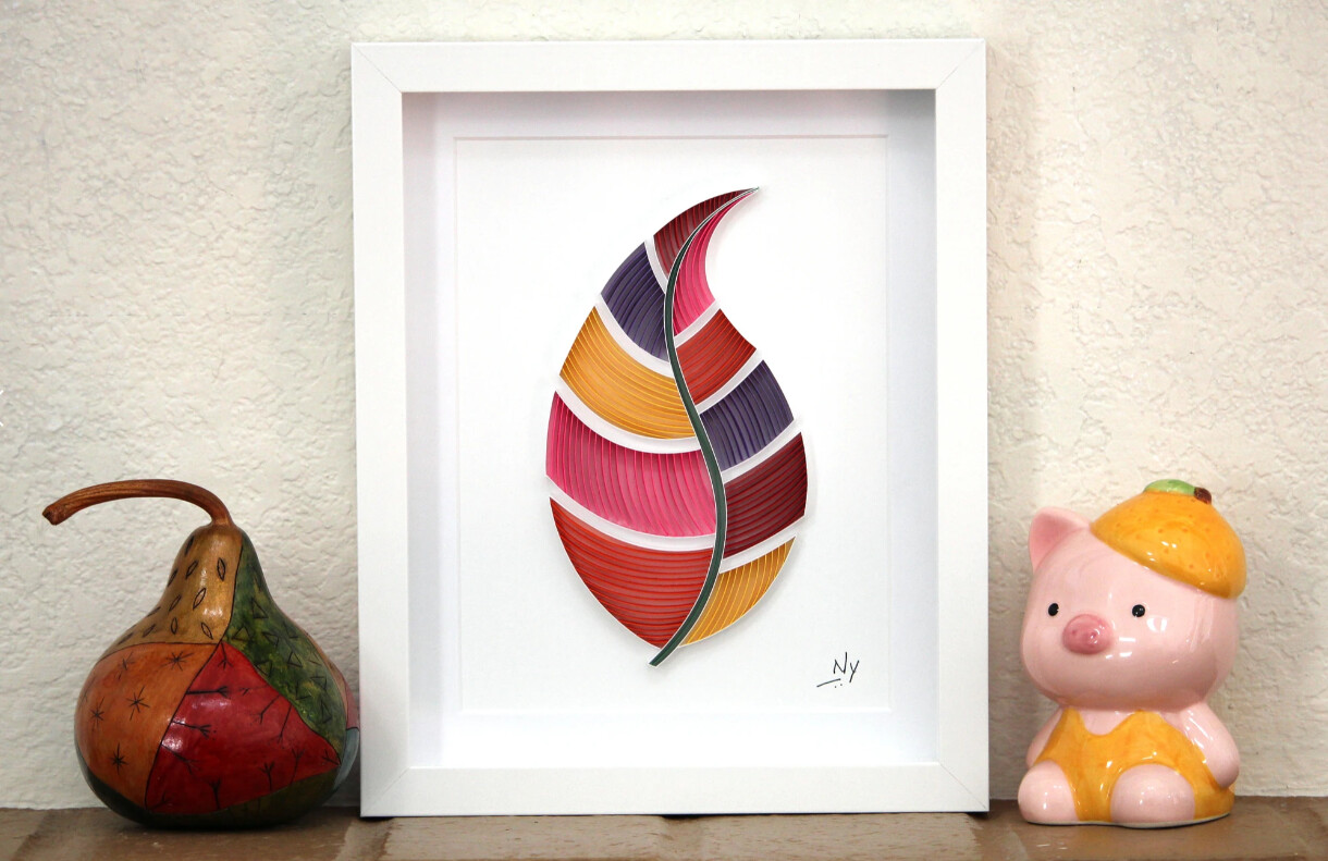 Dala - Leaf Original Quilling Art