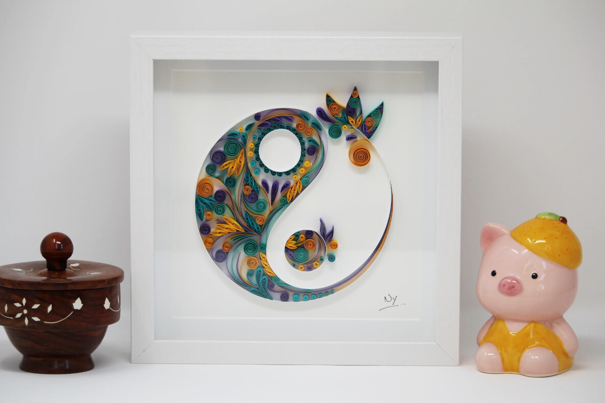 Yin Yang Original Quilling Art