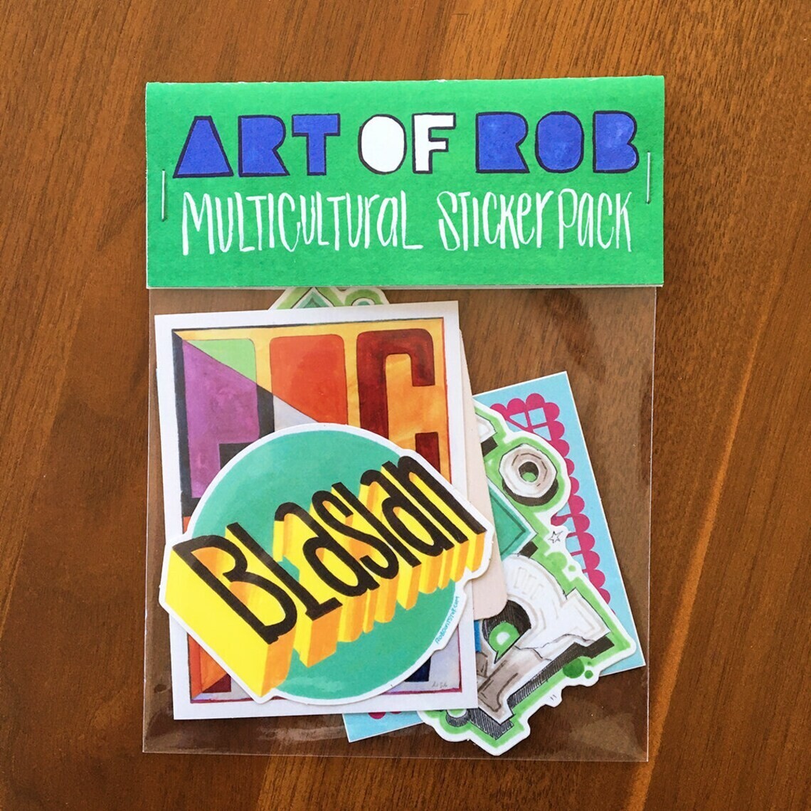 Multicultural sticker pack (6 per pack)