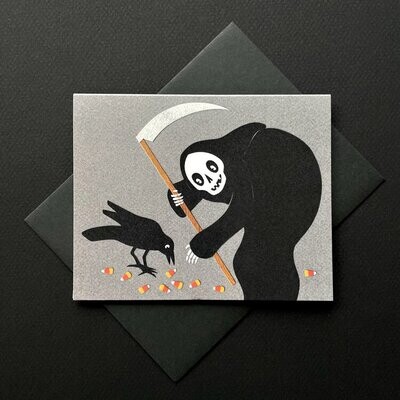 4x5 Halloween Card: Reaper