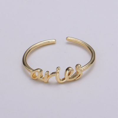 Gold Zodiac Ring