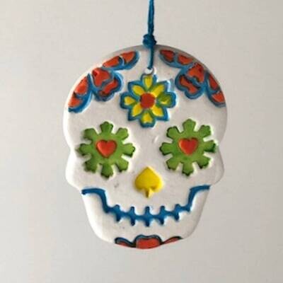 Sugar Skull Wall Hanging Ornament