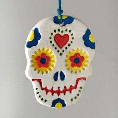 Sugar Skull Wall Hanging Ornament