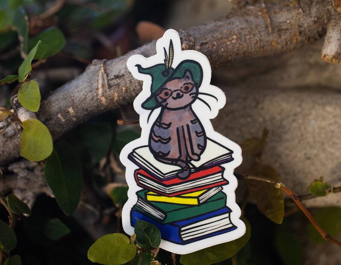 Little Animagus Professor Cat, Die-Cut Sticker