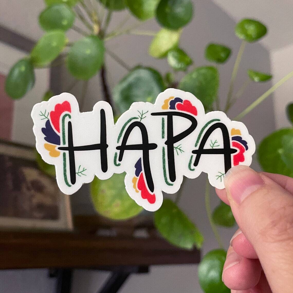 Hapa Love, Die-Cut Sticker Hapa Love, Die-Cut Sticker