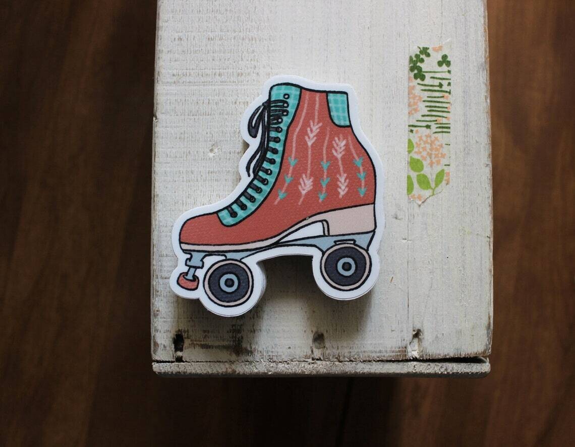 Roller Skate, Die-Cut Sticker
