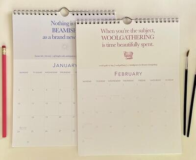 [FINAL SALE] Word Lover’s Calendar—2022 Wall Calendar