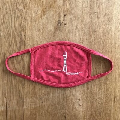 ADULT HEATHER RED SUTRO MASK