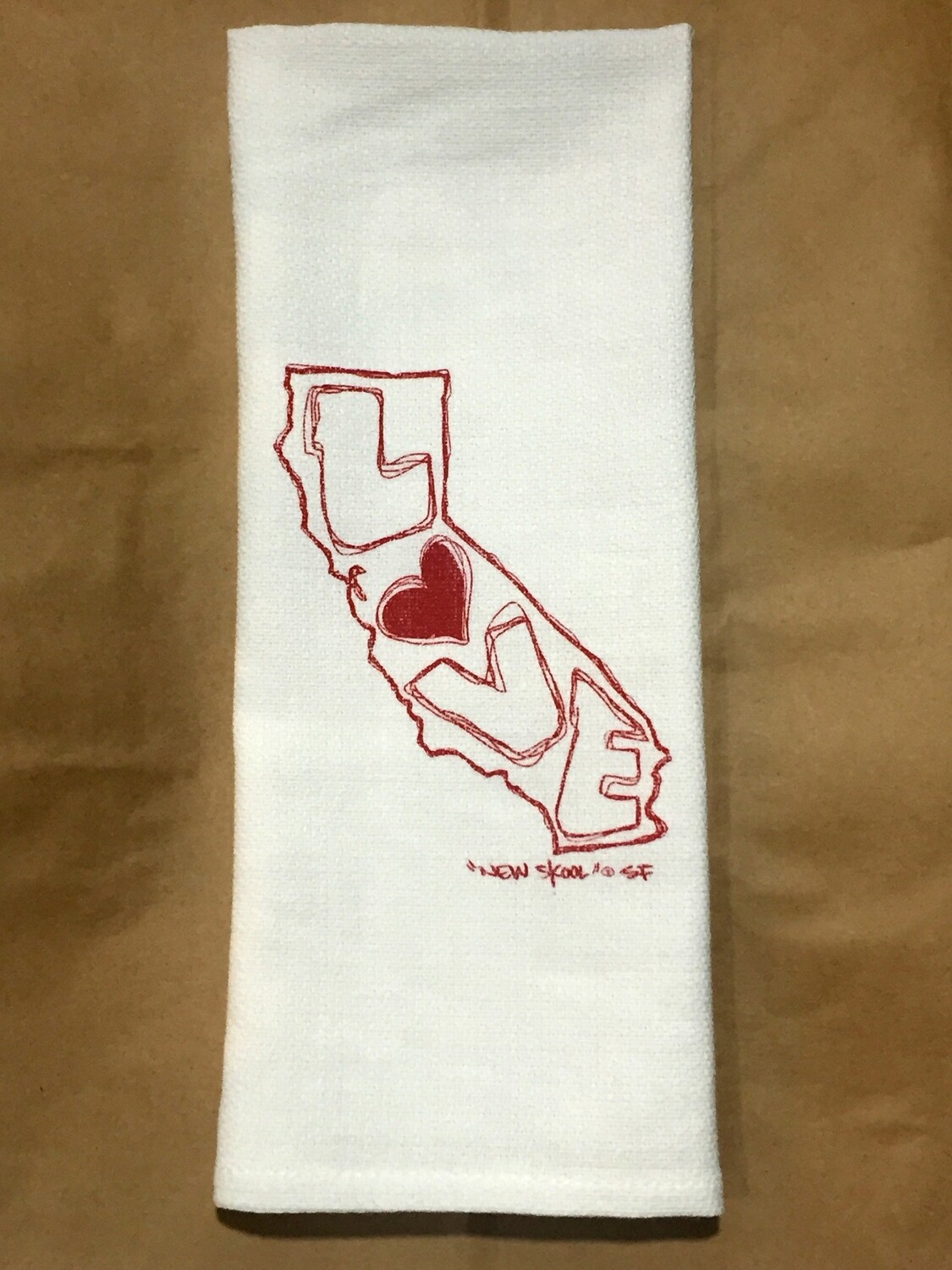 CA LOVE HAND TOWELS