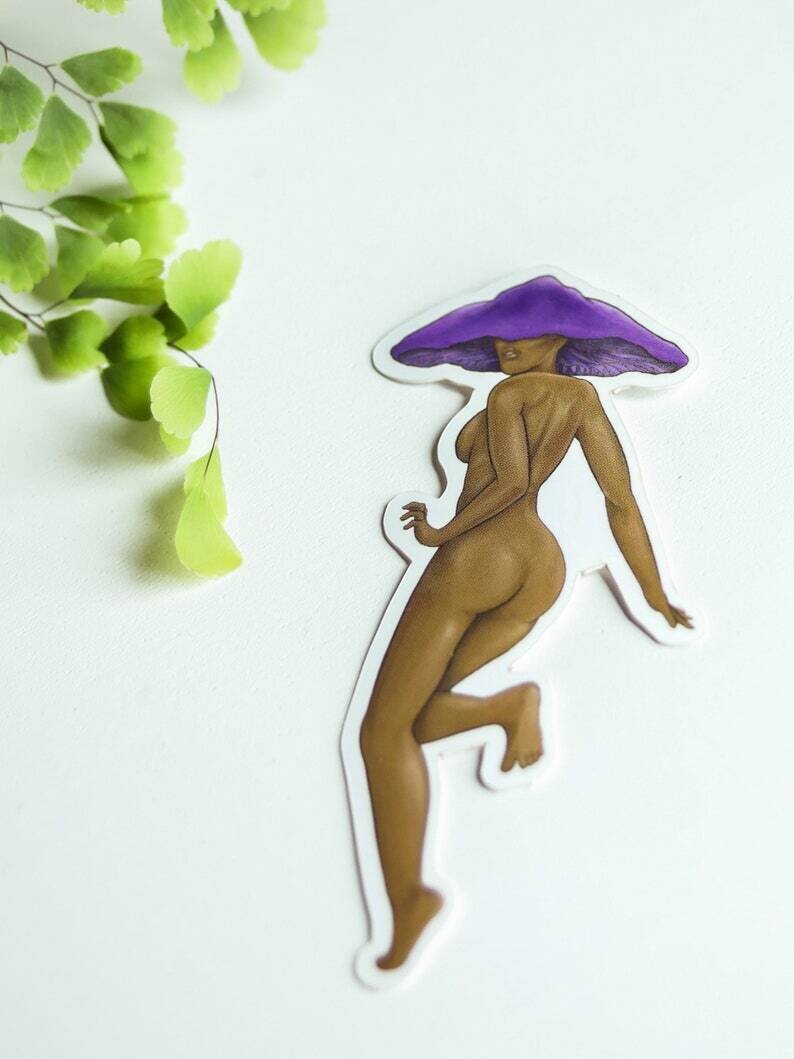 Mushroom Lady Sticker - Violet Webcap (STICK004)