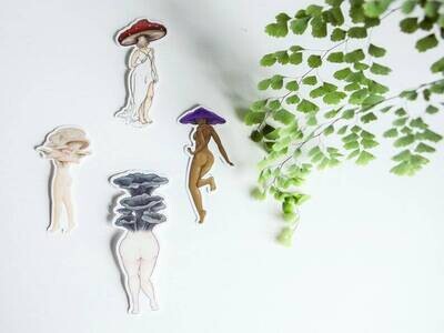 Mushroom Lady Sticker - Amanita Nouveau (STICK001)