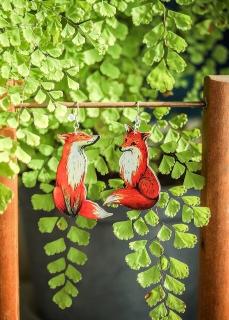 Red Fox Earrings (EAR023)