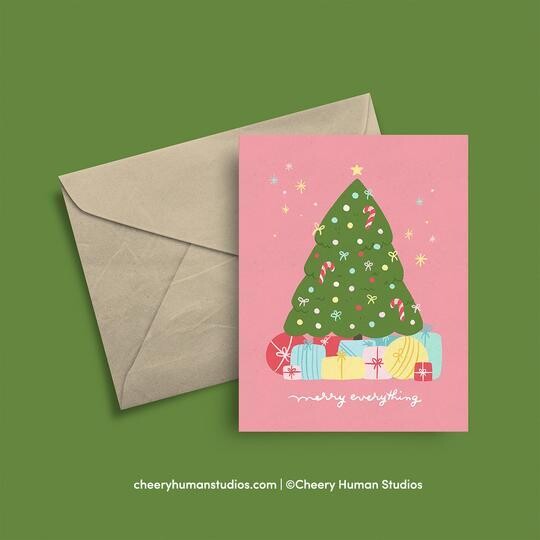 Greeting Card, Merry Everything Greeting Card, Merry Everything
