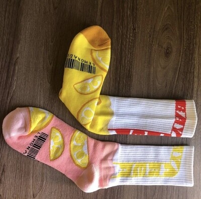 Bay Area Lemonade Socks, Pink