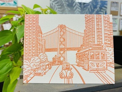 Card Single, Letterpress SF