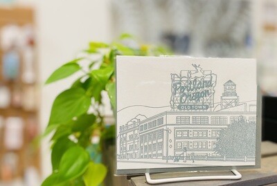 Card Single, Letterpress Portland