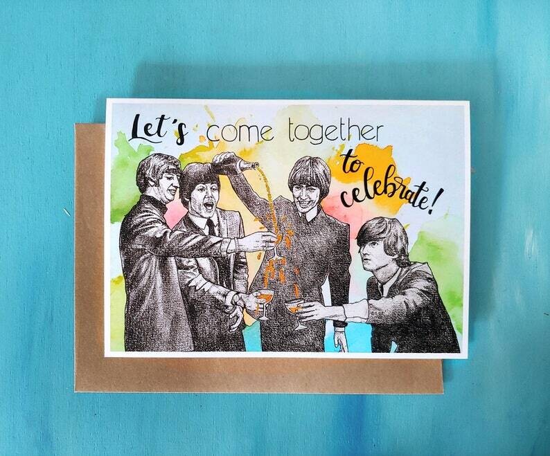 The Beatles "Come Together", Congrats Card
