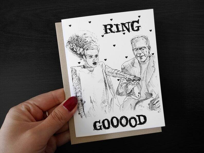Frankenstein "Ring Good" Card