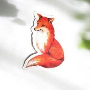 Red Fox Sticker