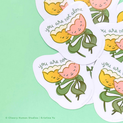 Sticker, You are Not Alone (Flowers)