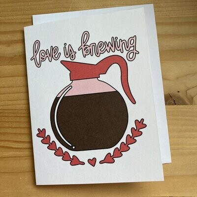 Love Card - Love is Brewing