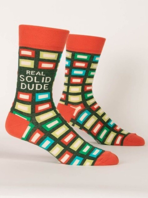 Real Solid Dude Men&#39;s Crew Socks