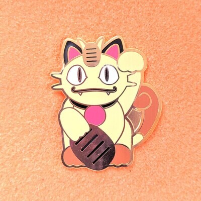 Enamel Pin - Maneki Neko Meowth