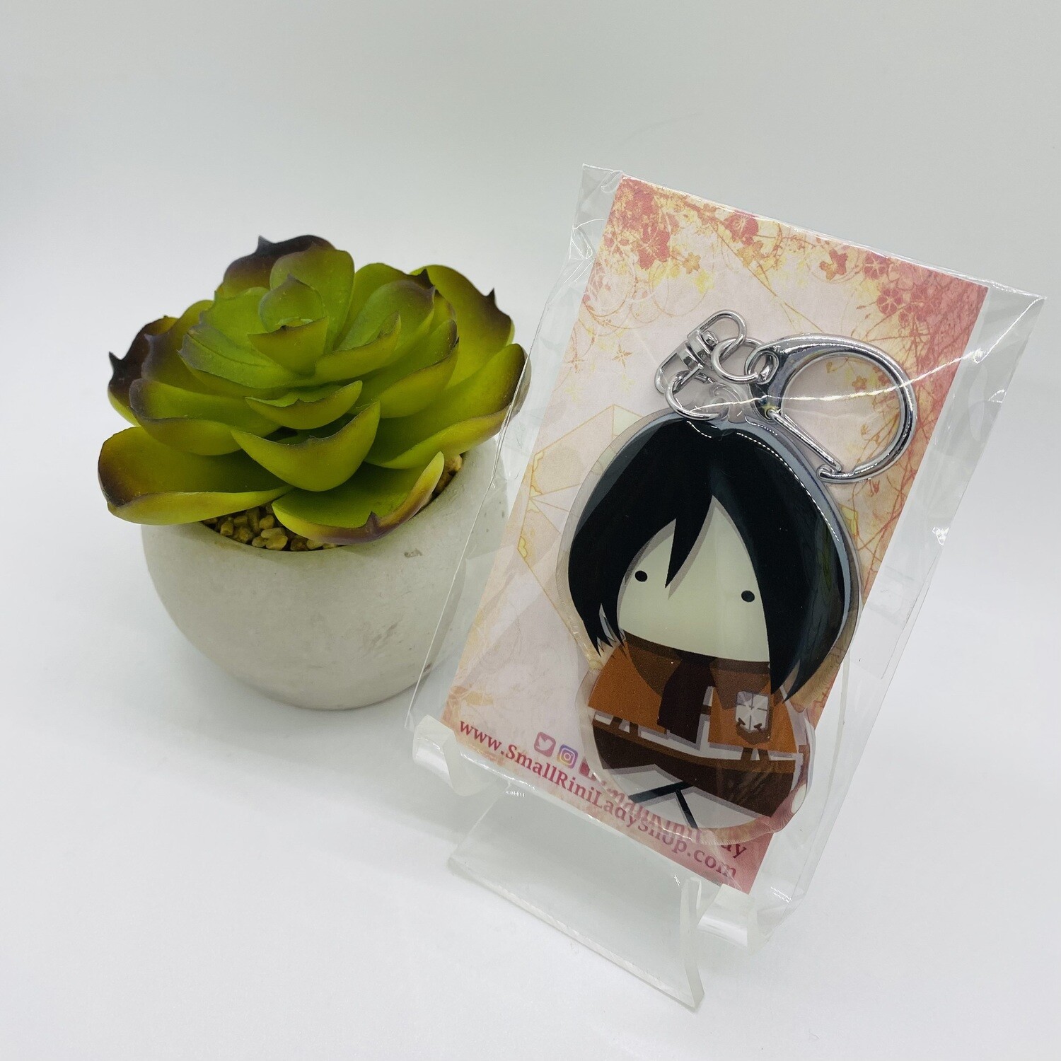 SALE - Keychain - Attack on Titan, Mikasa