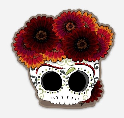 4&quot; Waterproof Vinyl Sticker - Muertos Skull