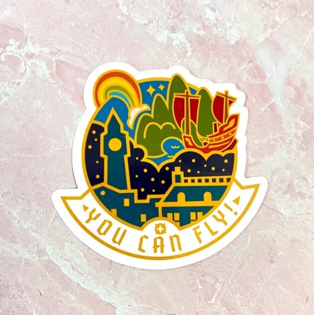 Peter Pan You Can Fly Sticker