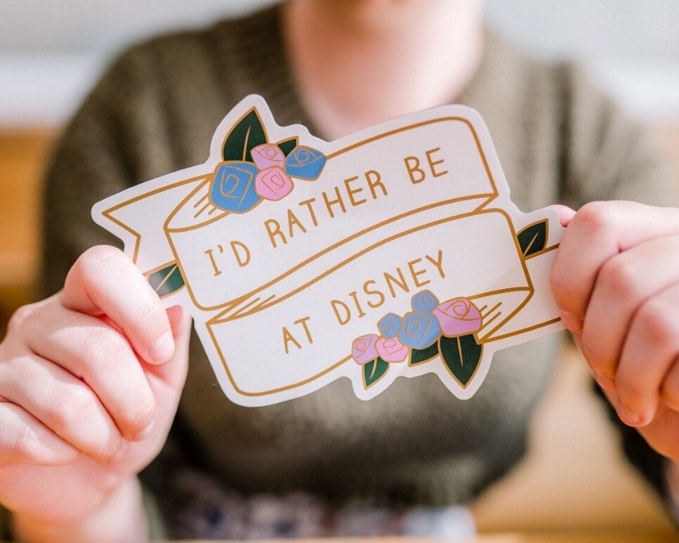 I&#39;d Rather Be At Disney Large Bumper Magnet