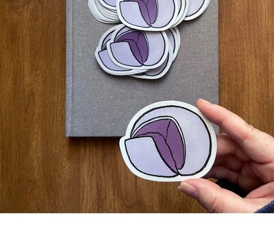 Ube Mochi (die-cut sticker)