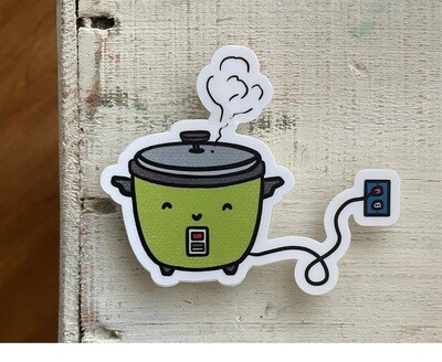 Genki Rice Cooker (die-cut sticker)