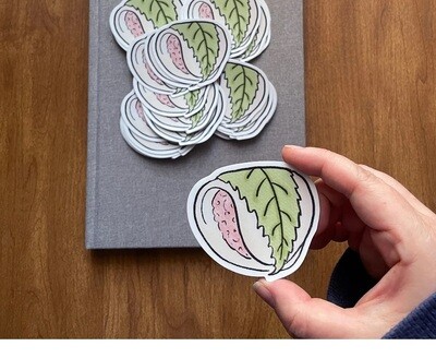 Sakura Mochi (die-cut sticker)