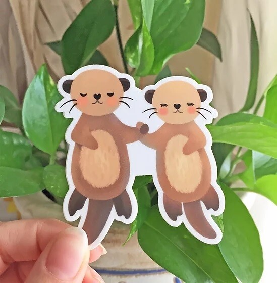 Otters Sticker