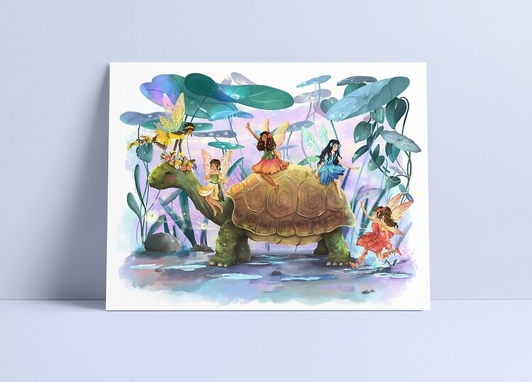 Tortoise Bus Print (8x10)