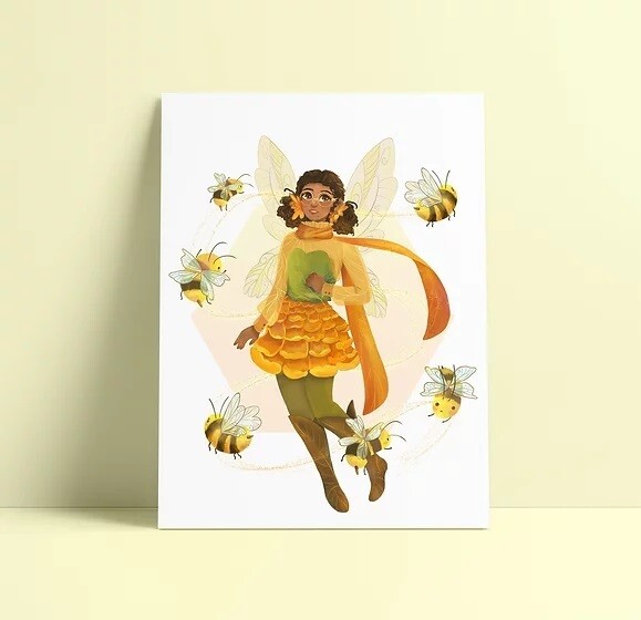 Marigold Fairy Print (8x10)