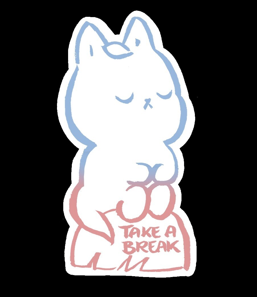Take a Break Sticker