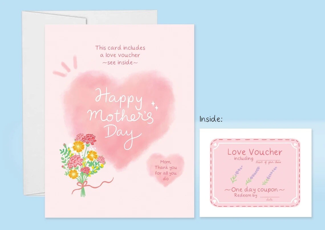 Mother's Day Love Voucher Card
