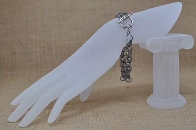 SALE - Bracelet, Shaggy Klinker - Stainless Steel