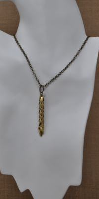 SALE - Necklace, Dragon's Tail - Raw Brass