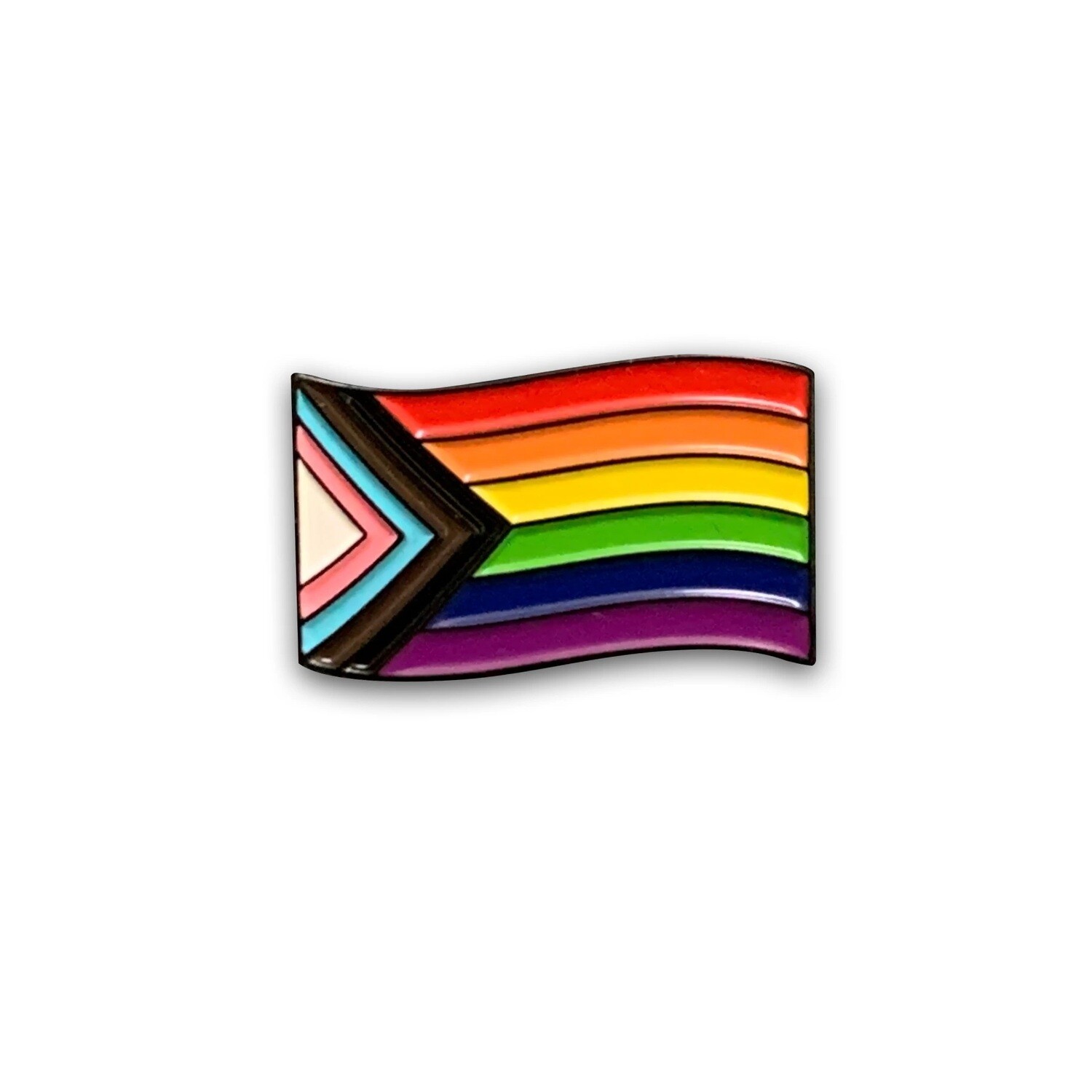 Progress Pride Flag Pin (by Reppin Pins)