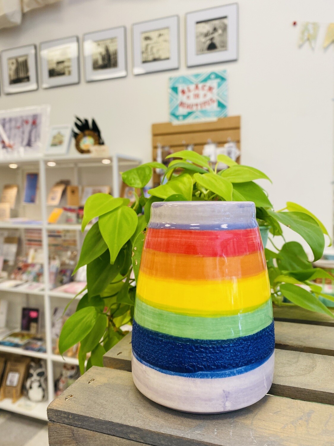 Rainbow Pride Vase