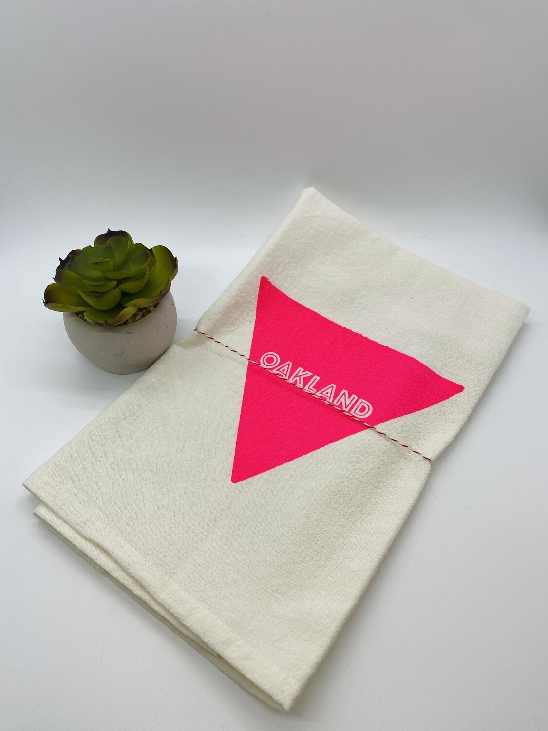 SALE - Pink Triangle Oakland - Hot Pink Towel