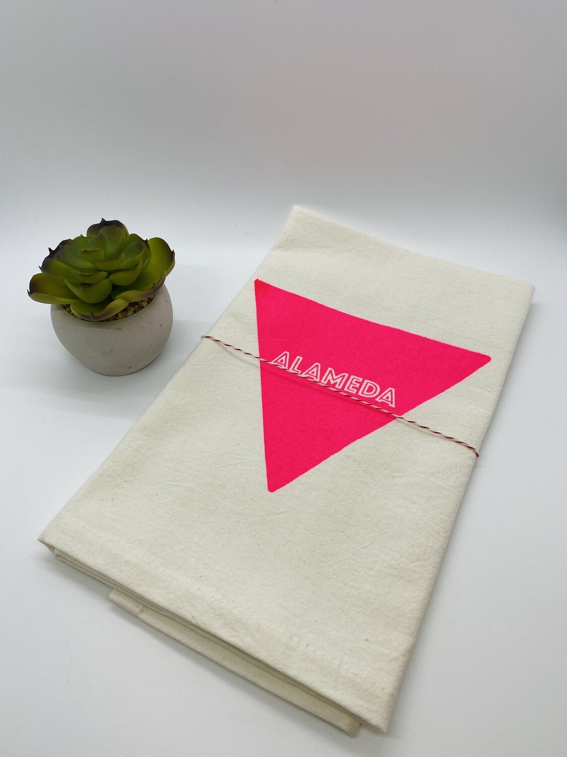 SALE - Pink Triangle Alameda - Hot Pink Towel